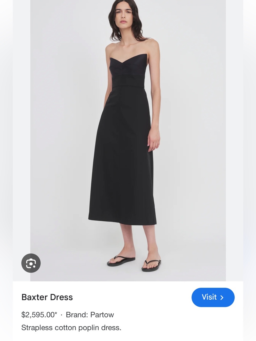 New nwt Partow Black Strapless Baxter Dress look at this price!? Run 🏃‍♀️